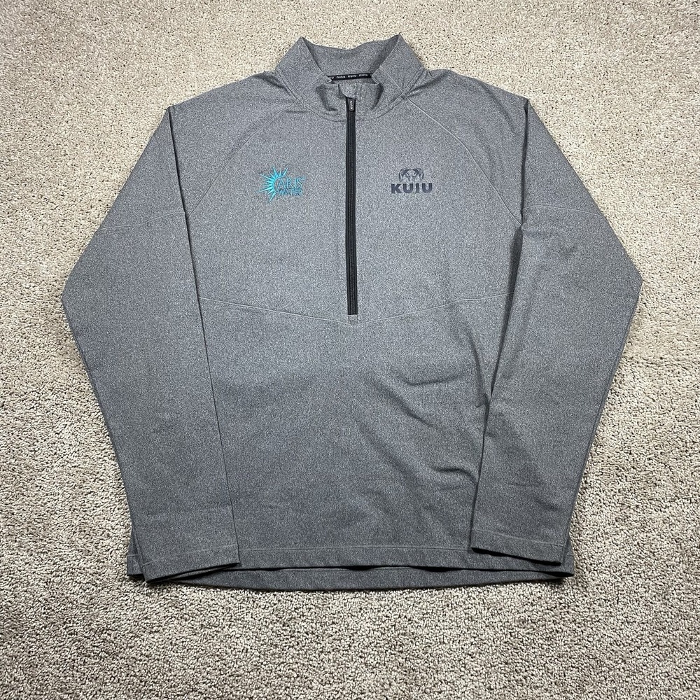 KUIU Pursuit Tech‎ Half Zip Mens XL Gray Performance Pullover 98053 Aris Water